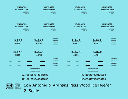 San Antonio and Aransas Pass Bohn Patent Ice Reefer Black