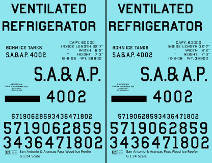 San Antonio and Aransas Pass Bohn Patent Ice Reefer Black