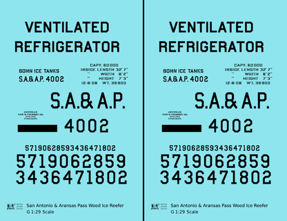 San Antonio and Aransas Pass Bohn Patent Ice Reefer Black