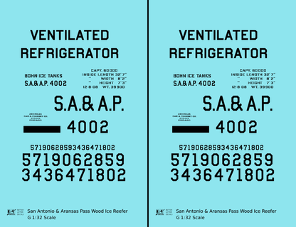 San Antonio and Aransas Pass Bohn Patent Ice Reefer Black