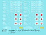 Seaboard Air Line Billboard Scheme 40 / 50 Ft Boxcar White and Red