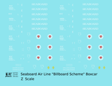 Seaboard Air Line Billboard Scheme 40 / 50 Ft Boxcar White and Red