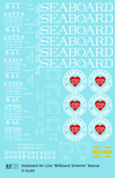 Seaboard Air Line Billboard Scheme 40 / 50 Ft Boxcar White and Red
