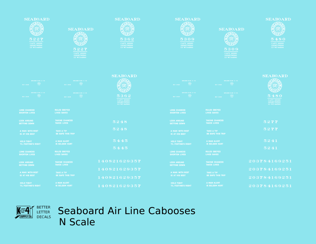 Seaboard Air Line Caboose White