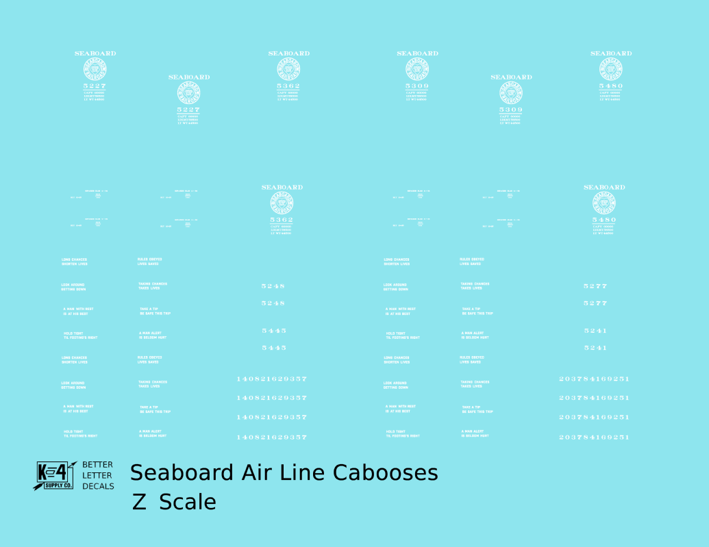 Seaboard Air Line Caboose White