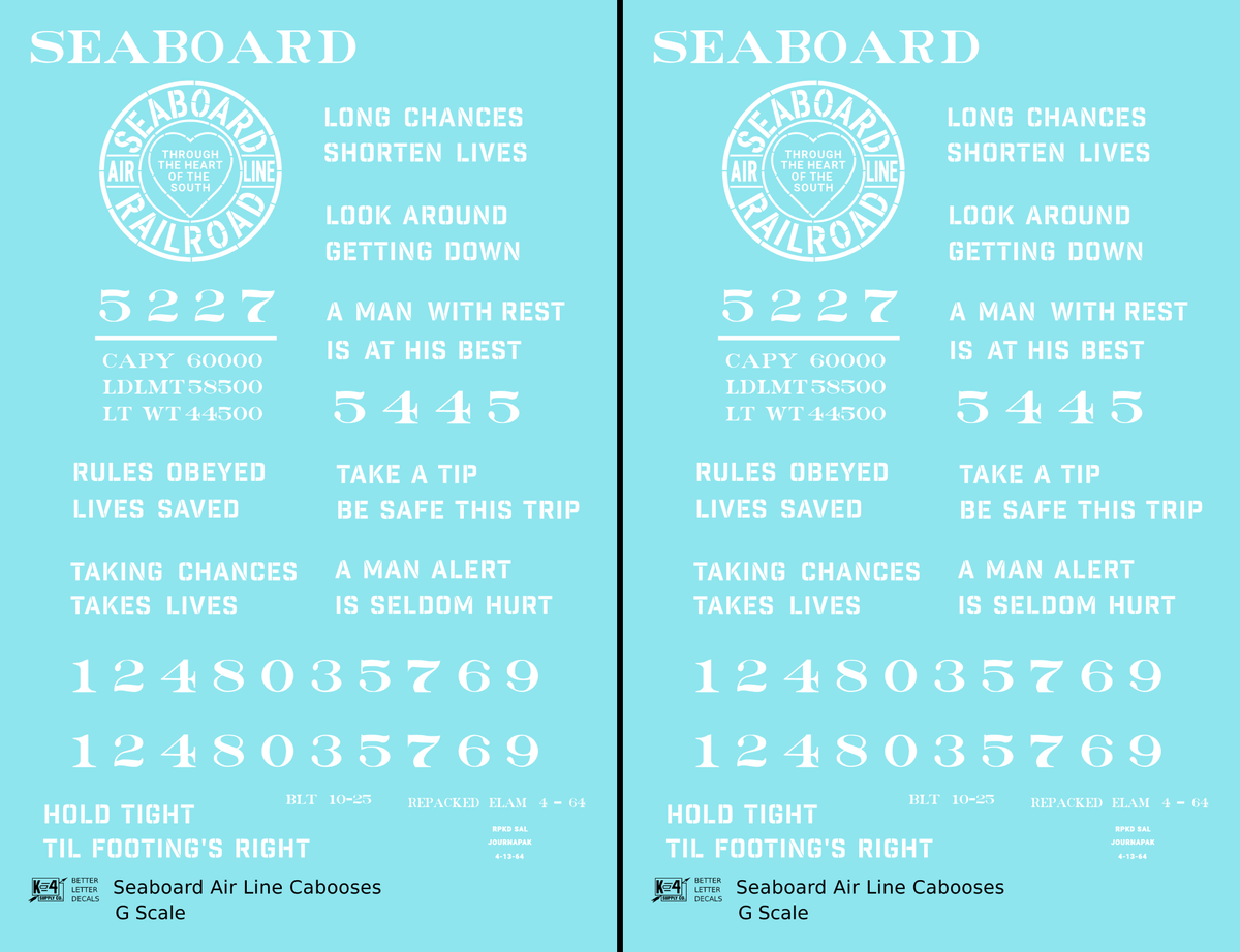 Seaboard Air Line Caboose White