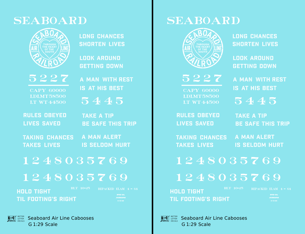Seaboard Air Line Caboose White