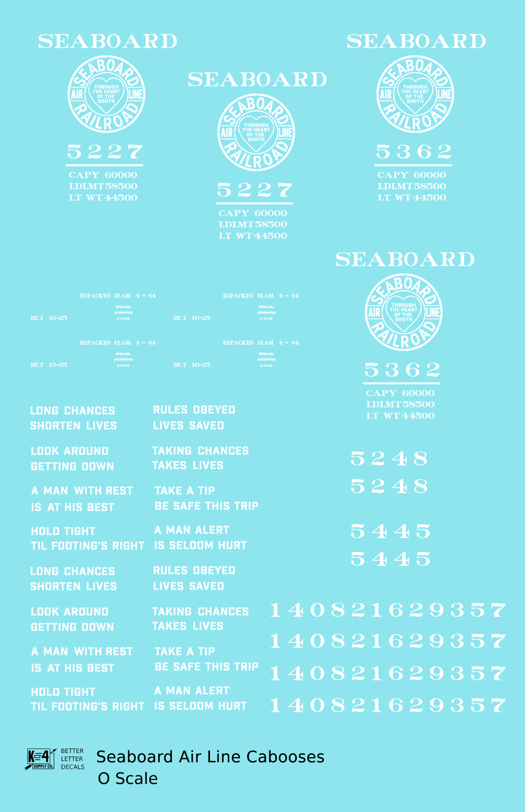 Seaboard Air Line Caboose White