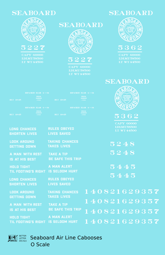 Seaboard Air Line Caboose White