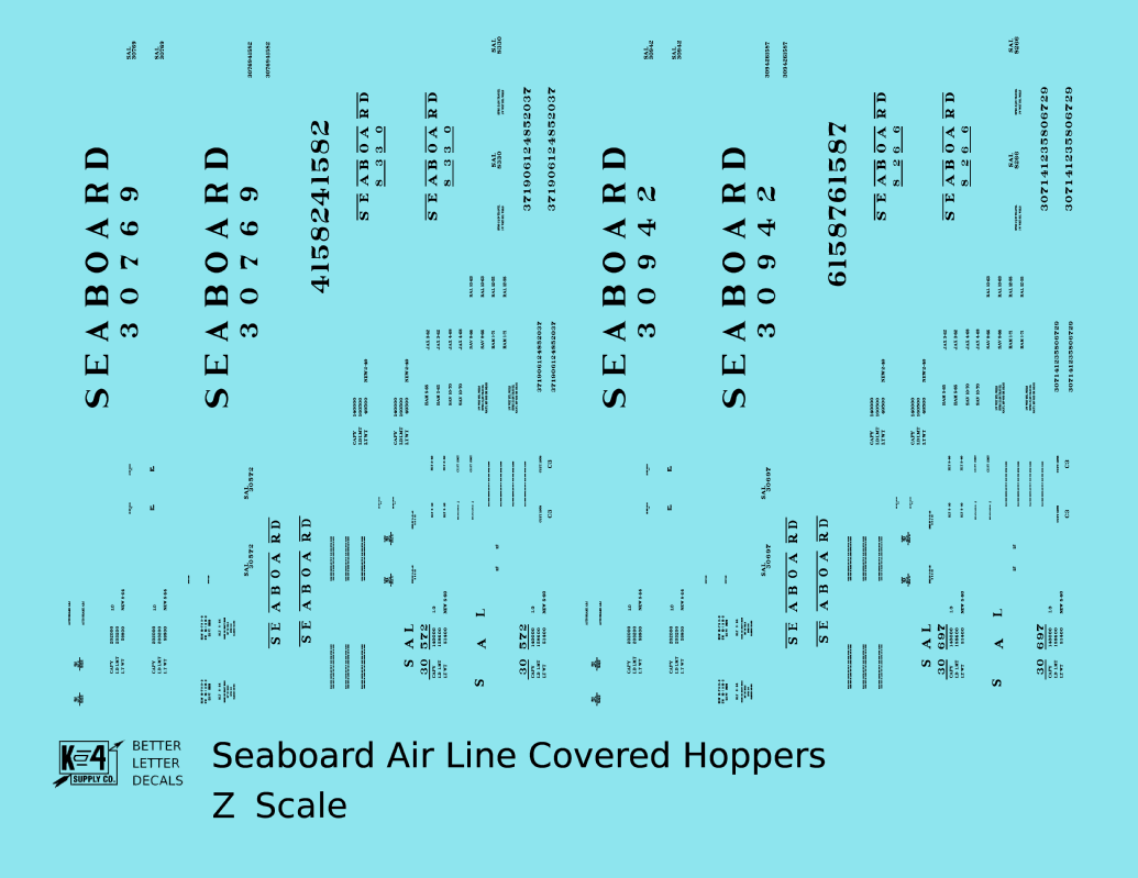 Seaboard Air Line Covered Hopper Black