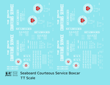 Seaboard Air Line Courteous Service Boxcar White and Red