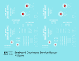 Seaboard Air Line Courteous Service Boxcar White and Red