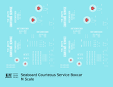 Seaboard Air Line Courteous Service Boxcar White and Red
