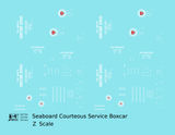 Seaboard Air Line Courteous Service Boxcar White and Red