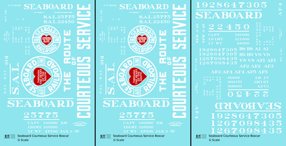 Seaboard Air Line Courteous Service Boxcar White and Red