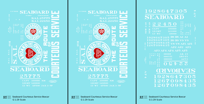 Seaboard Air Line Courteous Service Boxcar White and Red