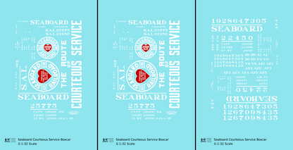Seaboard Air Line Courteous Service Boxcar White and Red