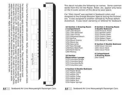 Seaboard Air Line Heavyweight Passenger Car Dulux Gold
