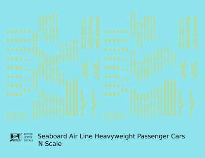Seaboard Air Line Heavyweight Passenger Car Dulux Gold