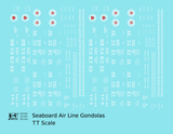 Seaboard Air Line 41 Ft Gondola White and Red