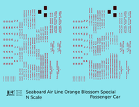 Seaboard Air Line Orange Blossom Special Passenger Car Red