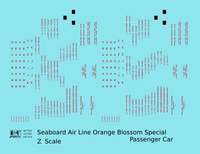 Seaboard Air Line Orange Blossom Special Passenger Car Red