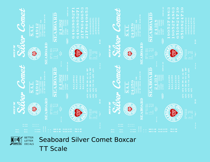 Seaboard Air Line Silver Comet Boxcar White and Red