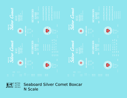 Seaboard Air Line Silver Comet Boxcar White and Red