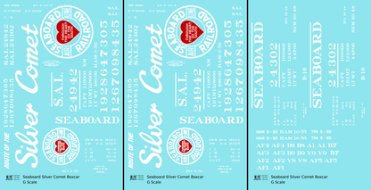 Seaboard Air Line Silver Comet Boxcar White and Red