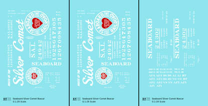 Seaboard Air Line Silver Comet Boxcar White and Red
