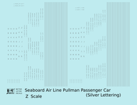 Seaboard Air Line Ex-Pullman Sleeper Passenger Car Silver