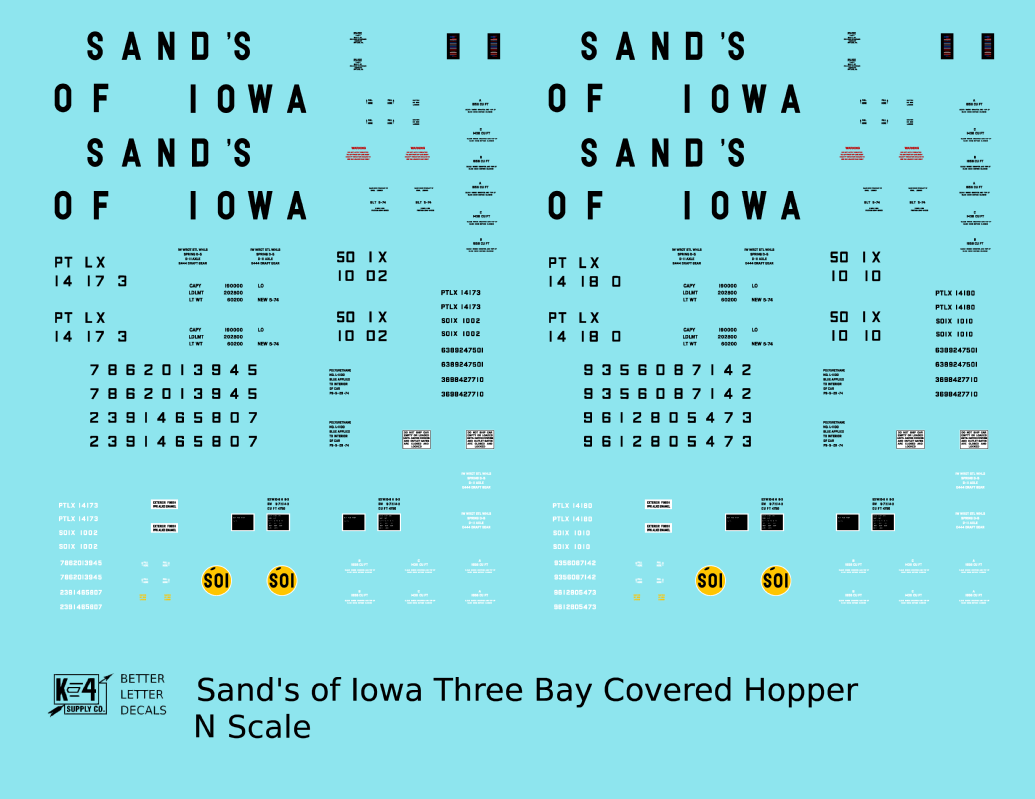 Sands Of Iowa PS2-CD Covered Hopper Black