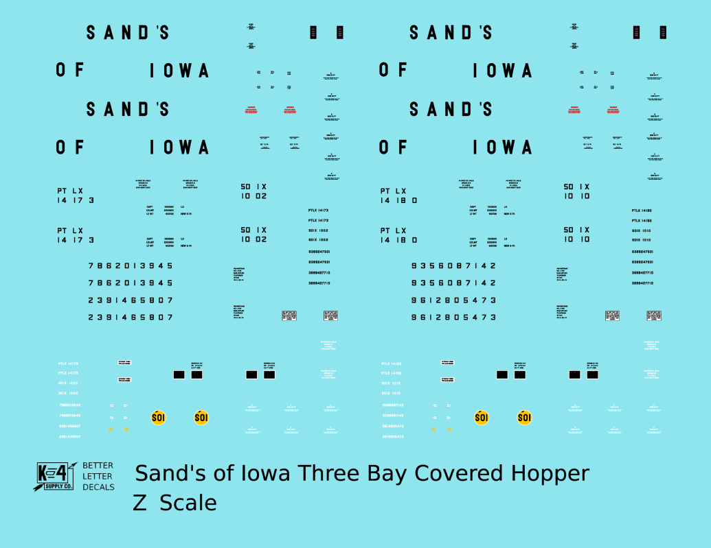 Sands Of Iowa PS2-CD Covered Hopper Black