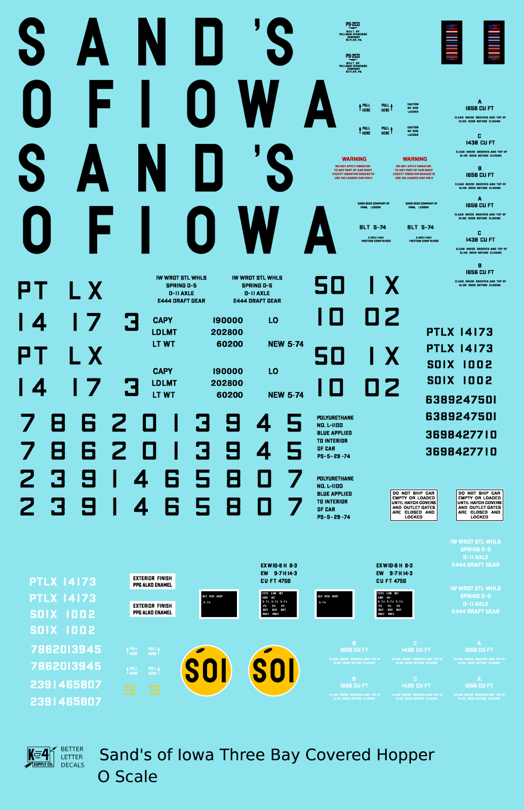 Sands Of Iowa PS2-CD Covered Hopper Black