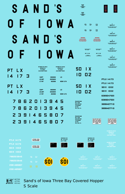 Sands Of Iowa PS2-CD Covered Hopper Black