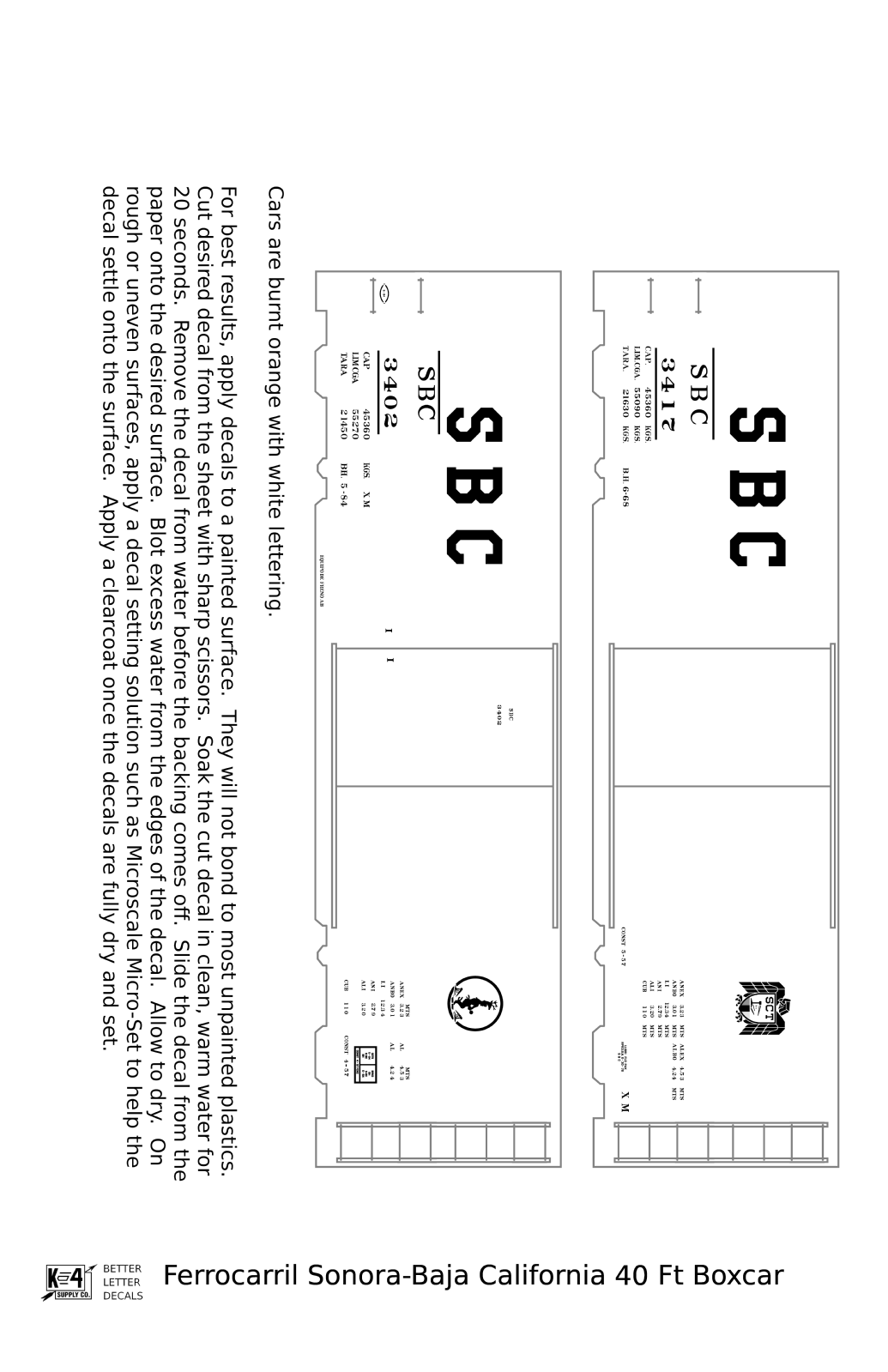 FC Sonora - Baja California 40 Ft Boxcar White