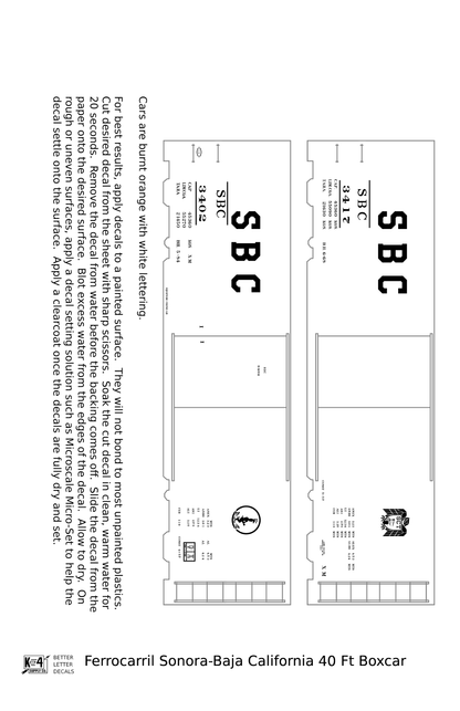 FC Sonora - Baja California 40 Ft Boxcar White