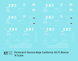 FC Sonora - Baja California 40 Ft Boxcar White