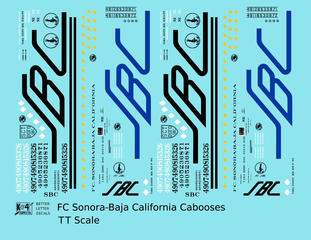 FC Sonora – Baja California Caboose Blue and Black