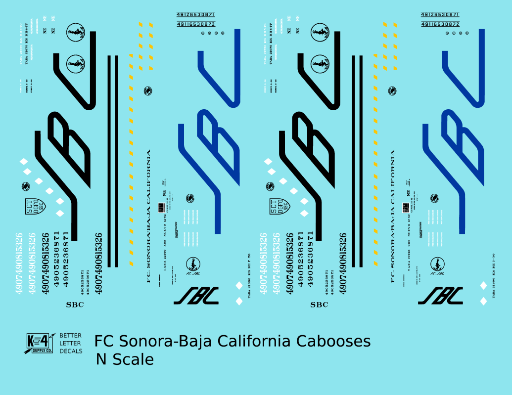 FC Sonora – Baja California Caboose Blue and Black
