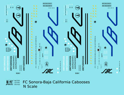 FC Sonora – Baja California Caboose Blue and Black