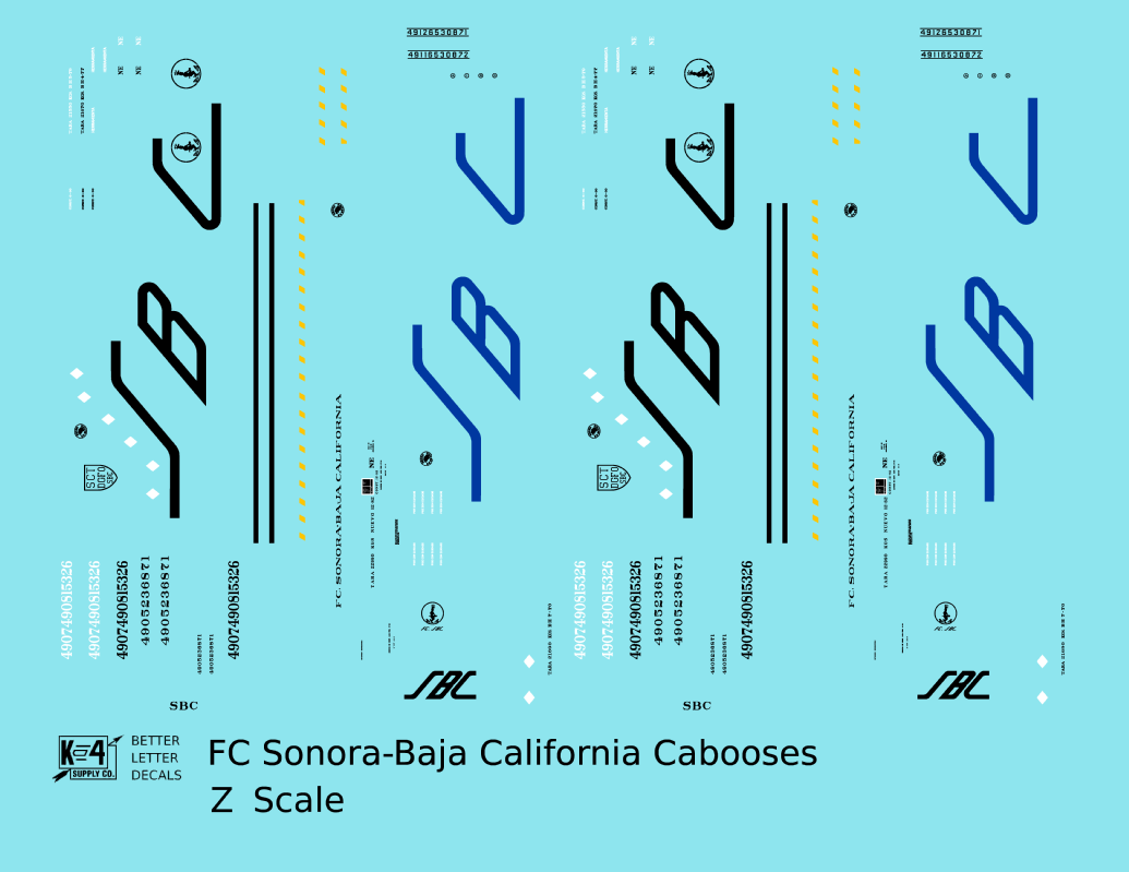 FC Sonora – Baja California Caboose Blue and Black