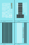 FC Sonora Baja California Diesel Locomotive White and Black  - Decal - Choose Scale