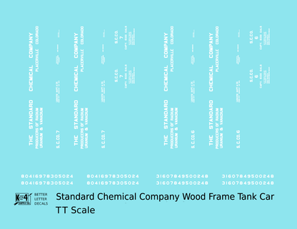 Standard Chemical Co. Early Tank Car Colorado Uranium Car