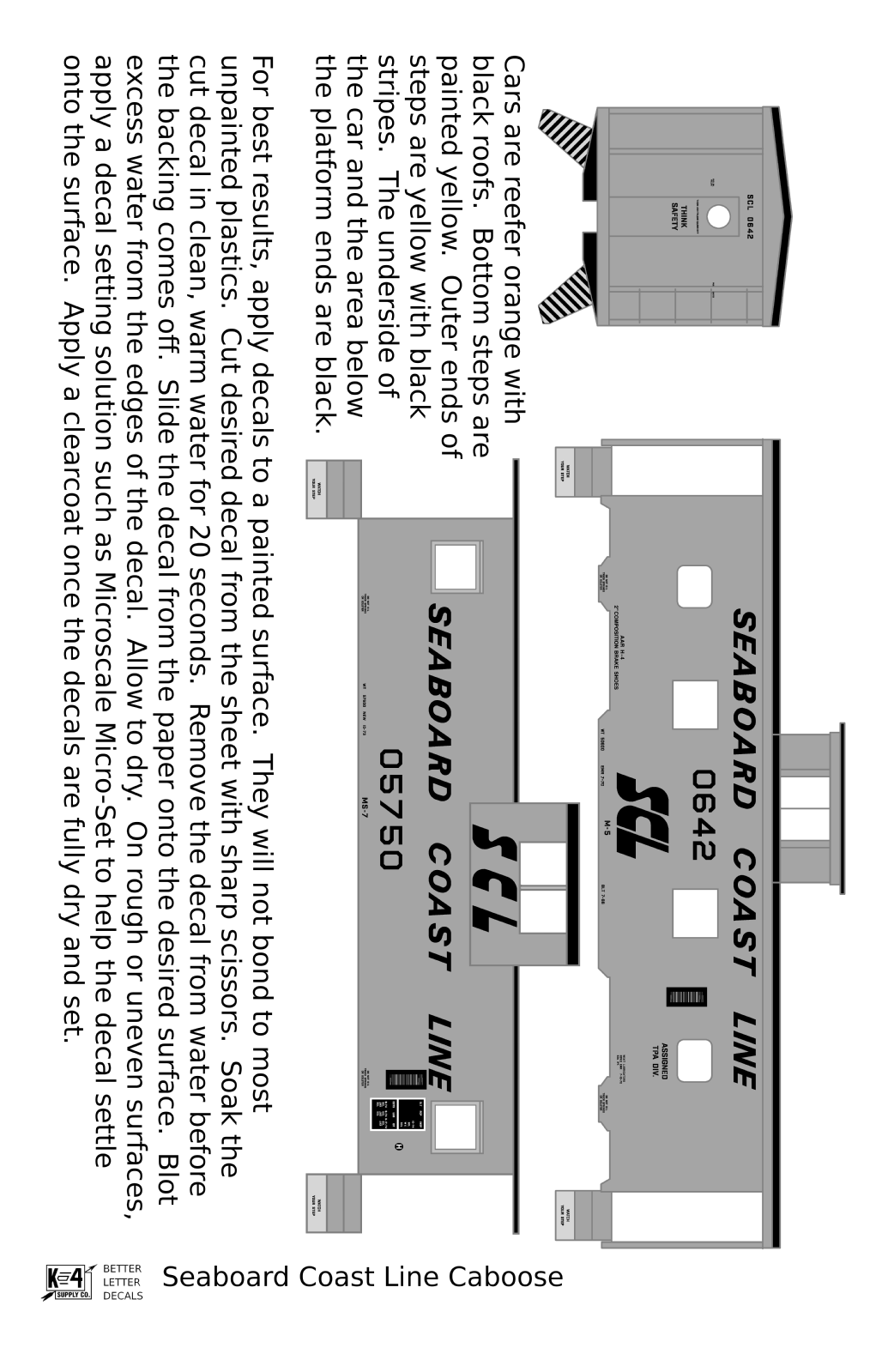 Seaboard Coast Line Steel Caboose Black