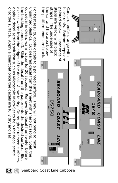 Seaboard Coast Line Steel Caboose Black