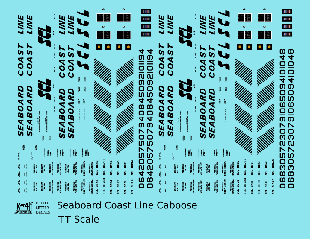 Seaboard Coast Line Steel Caboose Black