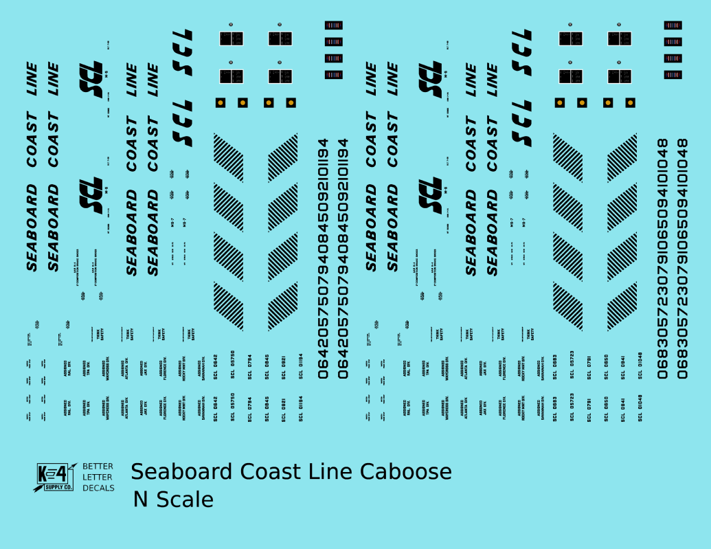 Seaboard Coast Line Steel Caboose Black