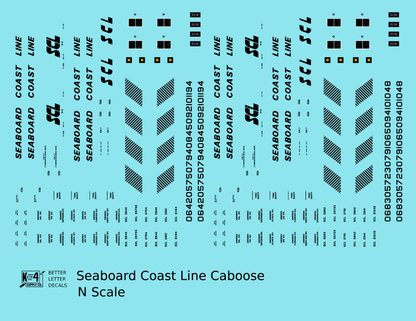 Seaboard Coast Line Steel Caboose Black