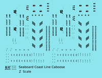 Seaboard Coast Line Steel Caboose Black